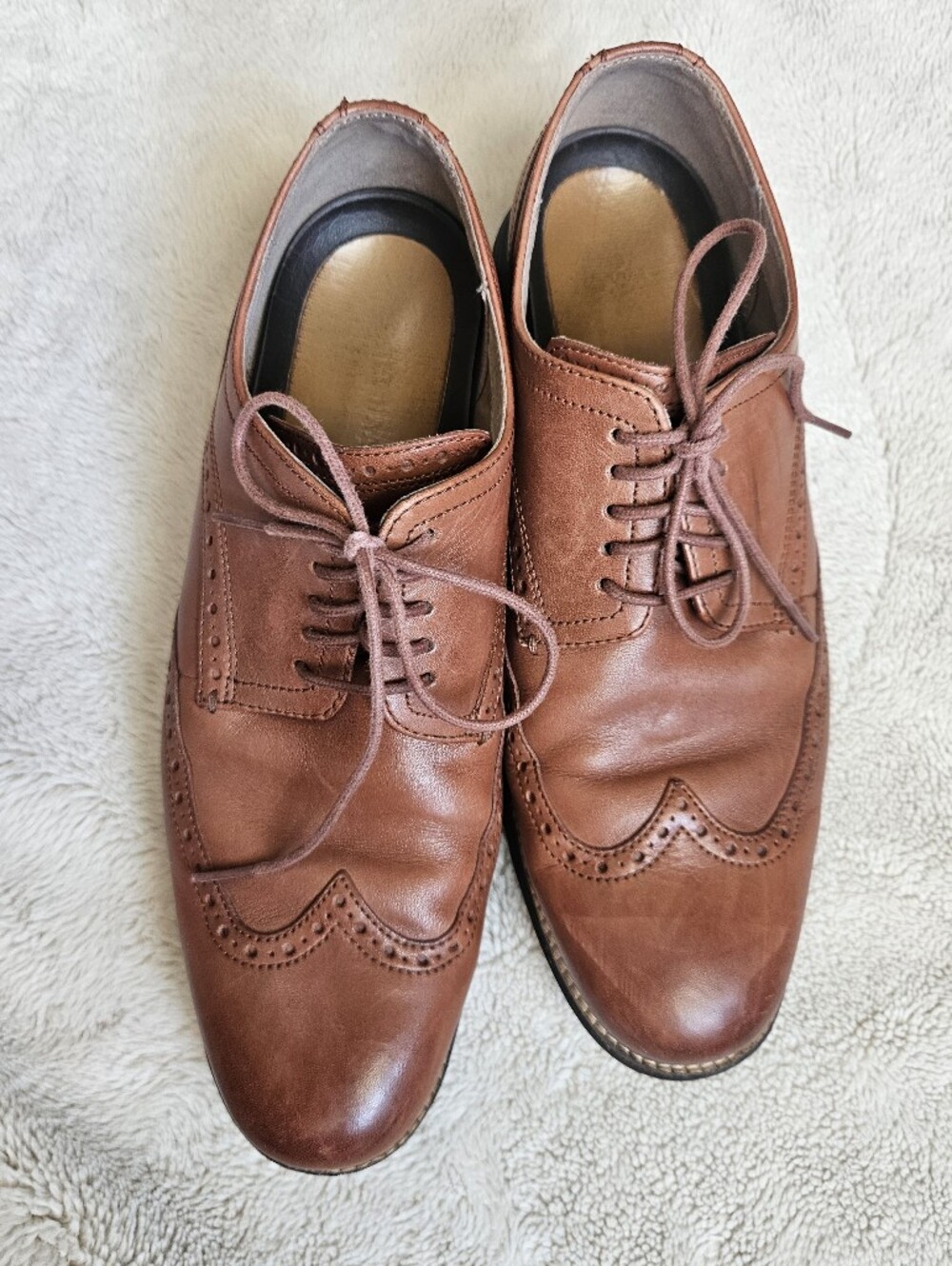 Cole Haan Grand.OS Men’s 11 Brown Leather Wingtip Oxford Shoes